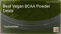 9 Best Vegan BCAA Powder Deals in 2026