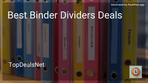 8 Best Binder Dividers Deals in 2026 image