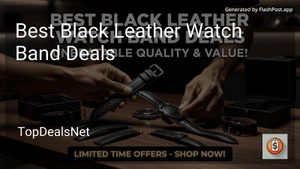 9 Best Black Leather Watch Band Deals in 2026 image