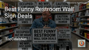 10 Best Funny Restroom Wall Sign Deals in 2026 image