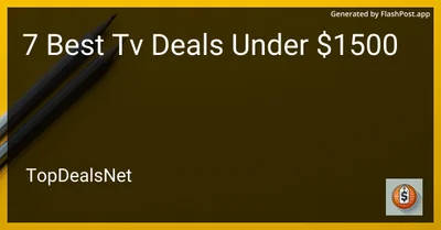 6 Best TV Deals Under $1500 in 2026