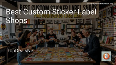 7 Best Custom Sticker Label Shops in 2026