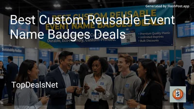 8 Best Custom Reusable Event Name Badges Deals in 2026