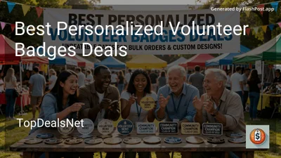 9 Best Personalized Volunteer Badges Deals in 2026