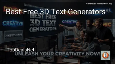 6 Best Free 3D Text Generators in 2026