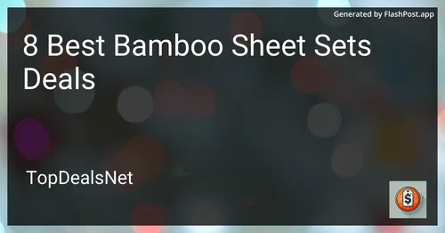 8 Best Bamboo Sheet Sets Deals in 2025 image