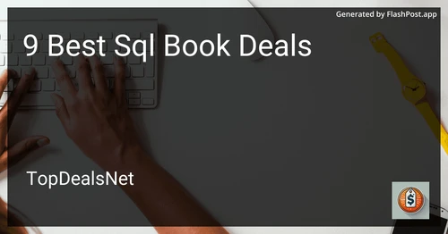 9 Best SQL Book Deals in 2025 image