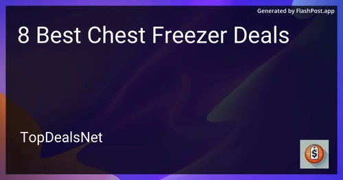 8 Best Chest Freezer Deals in 2025 image