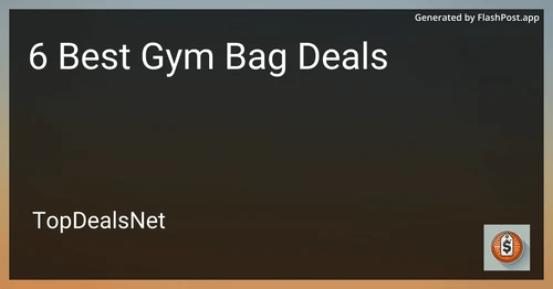 6 Best Gym Bag Deals in 2025 image