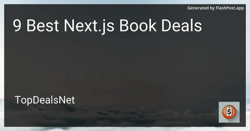 9 Best Next.js Book Deals in 2025 preview