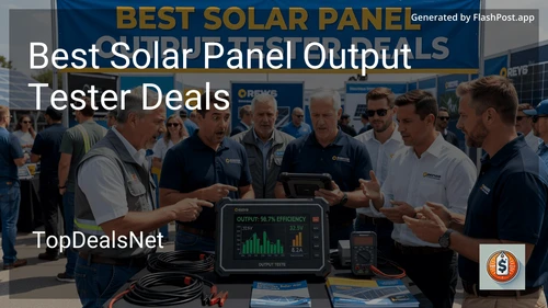 10 Best Solar Panel Output Tester Deals in 2026 image