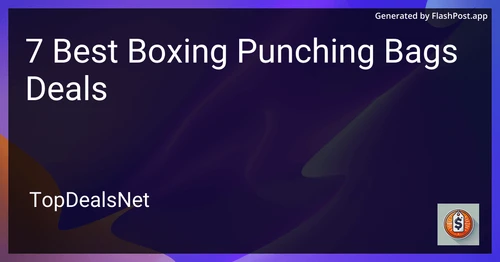 7 Best Boxing Punching Bags Deals in 2025 image