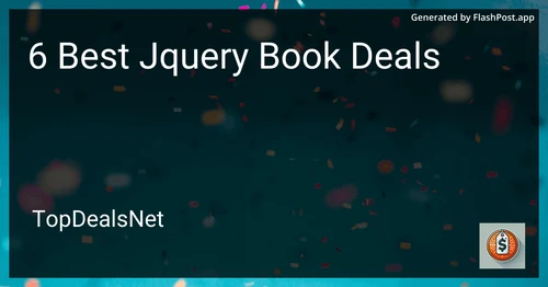 6 Best Jquery Book Deals in 2025 preview