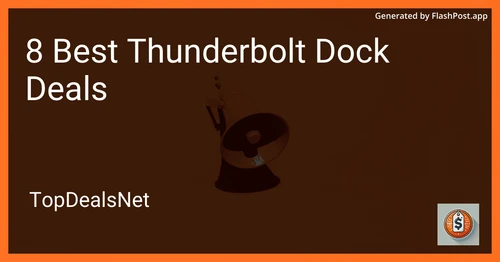 8 Best Thunderbolt Dock Deals in 2025 preview
