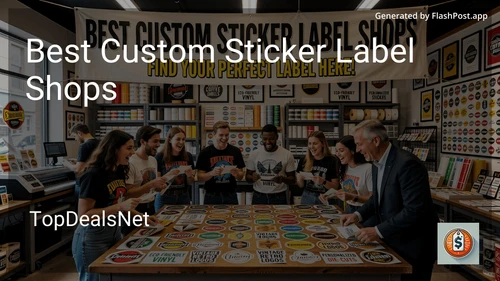 7 Best Custom Sticker Label Shops in 2026 image