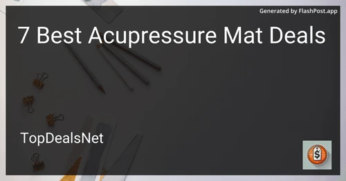 7 Best Acupressure Mat Deals in 2025 image