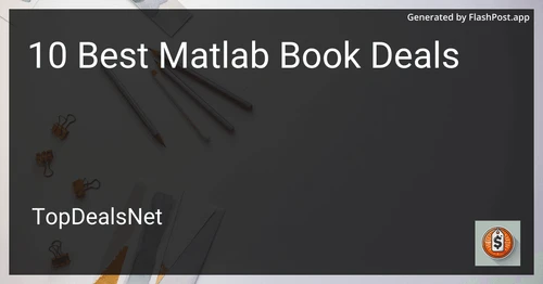 10 Best Matlab Book Deals in 2025 image
