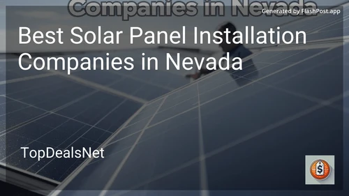 1 Best Solar Panel Installation Companies in Nevada in 2025 image