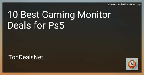 10 Best Gaming Monitor Deals for Ps5 in 2025 image