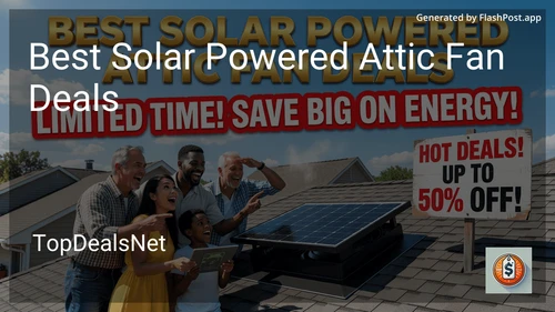 7 Best Solar Powered Attic Fan Deals in 2026 image