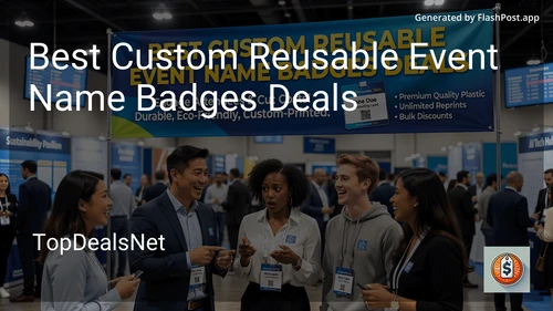 8 Best Custom Reusable Event Name Badges Deals in 2026 image
