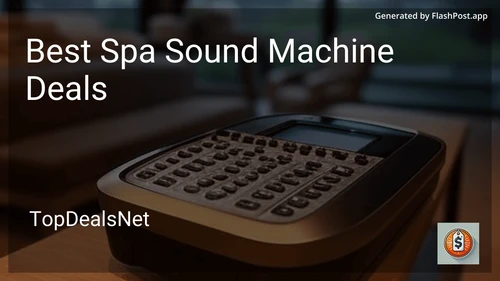 10 Best Spa Sound Machine Deals in 2025 image