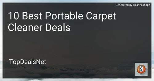 10 Best Portable Carpet Cleaner Deals in 2025 image