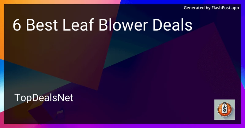 6 Best Leaf Blower Deals in 2026 preview