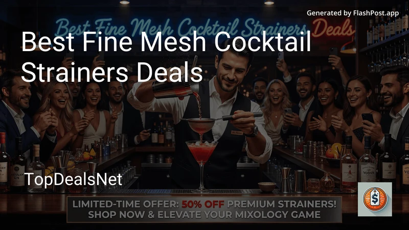 8 Best Fine Mesh Cocktail Strainers Deals in 2026 preview