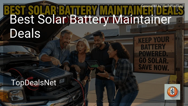 9 Best Solar Battery Maintainer Deals in 2026 preview