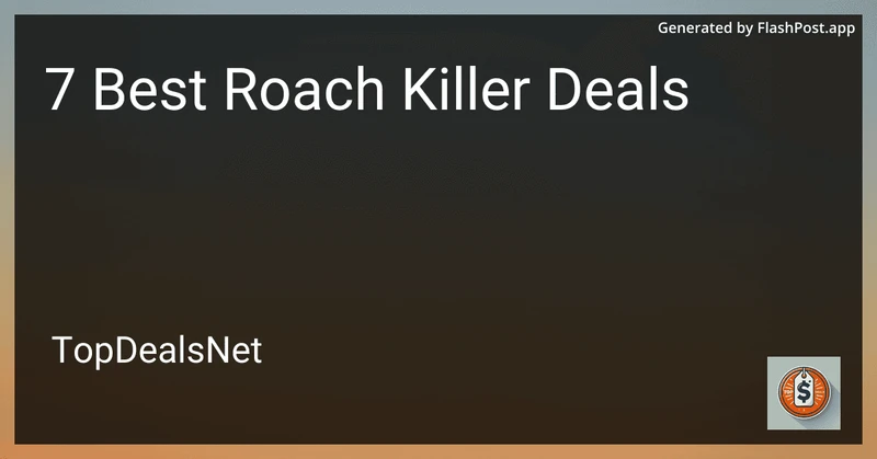 7 Best Roach Killer Deals in 2026 preview