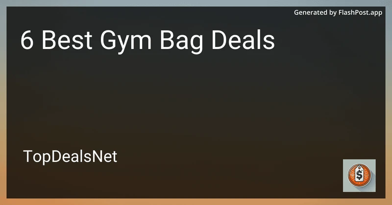 6 Best Gym Bag Deals in 2026 preview