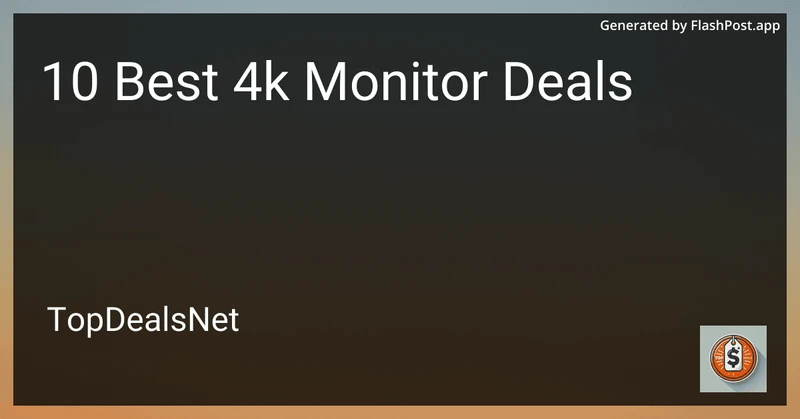 10 Best 4k Monitor Deals in 2026 preview