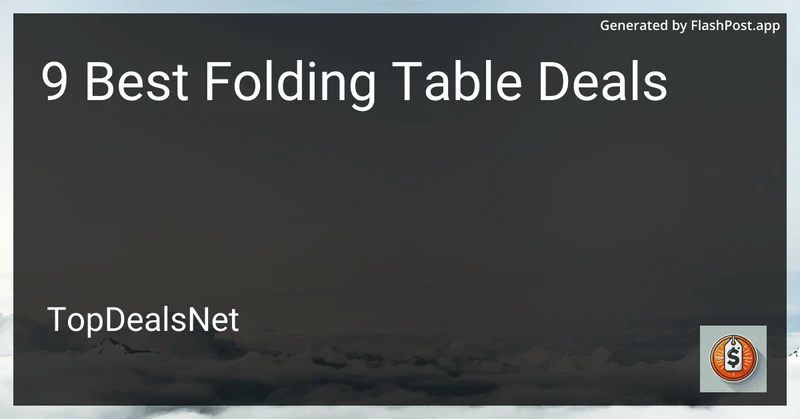 9 Best Folding Table Deals in 2026 preview