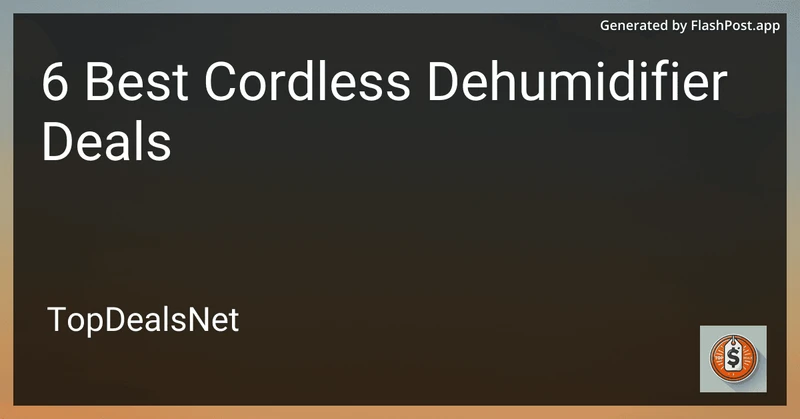 6 Best Cordless Dehumidifier Deals in 2026 preview