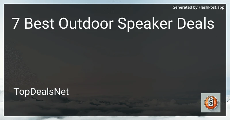7 Best Outdoor Speaker Deals in 2026 preview