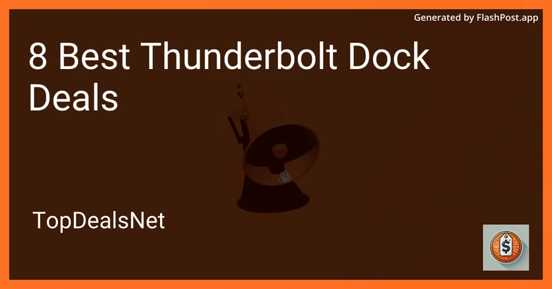 7 Best Thunderbolt Dock Deals in 2026 preview