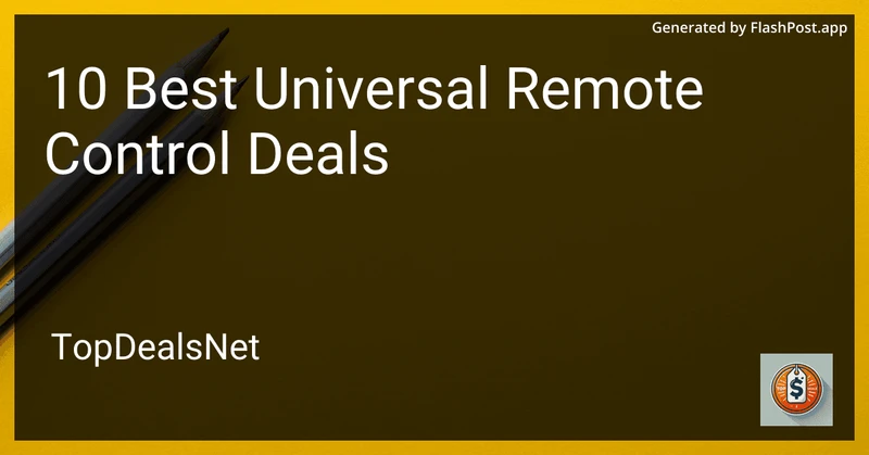 10 Best Universal Remote Control Deals in 2026 preview