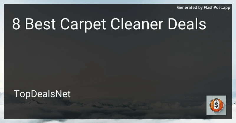 8 Best Carpet Cleaner Deals in 2026 preview
