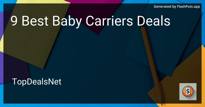 9 Best Baby Carriers Deals in 2026 preview