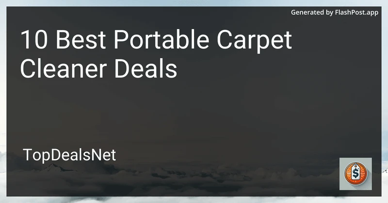 10 Best Portable Carpet Cleaner Deals in 2026 preview